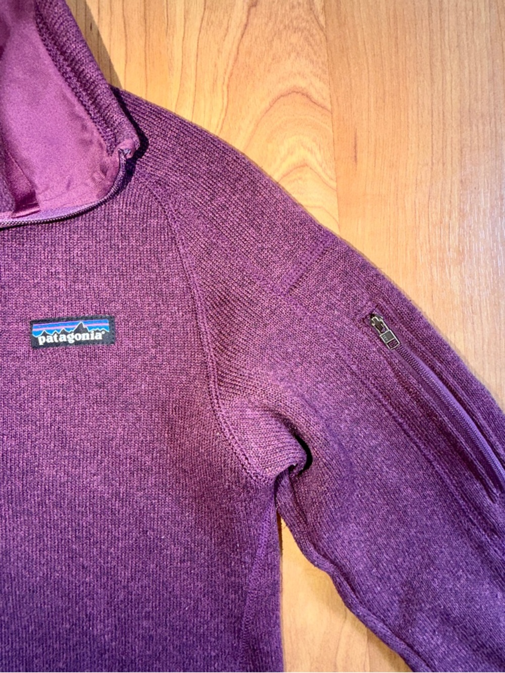 Patagonia Women's Better 1/4-Zip Fleece Pullover Ruby/Balsamic Color Size Small - Picture 5 of 13